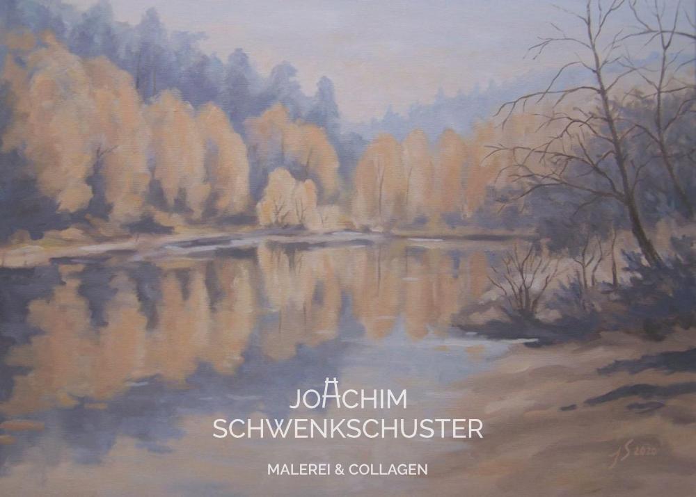 Ungeheuersee im Herbst, 2020-1, Leinwand, 50x70