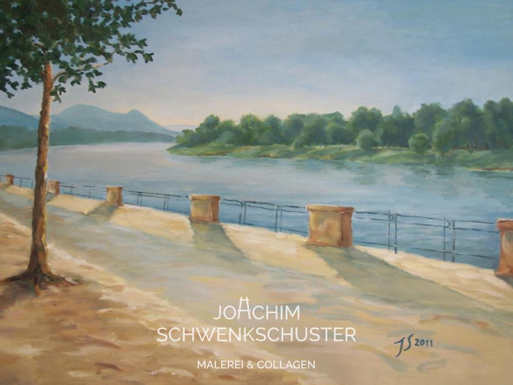 Rhein bei Bonn, 2011-01, Leinwand, 50x70