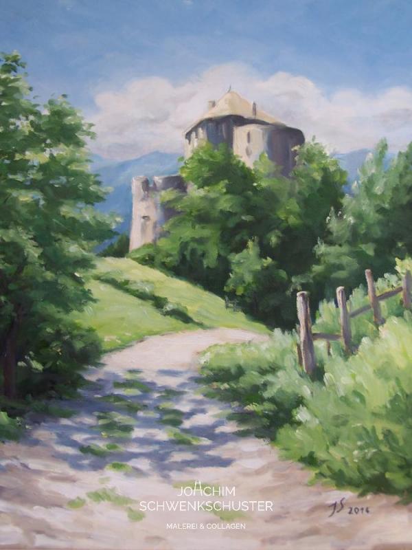 Schloss Annenberg in Südtirol, 2012-2, Leinwand, 50x40