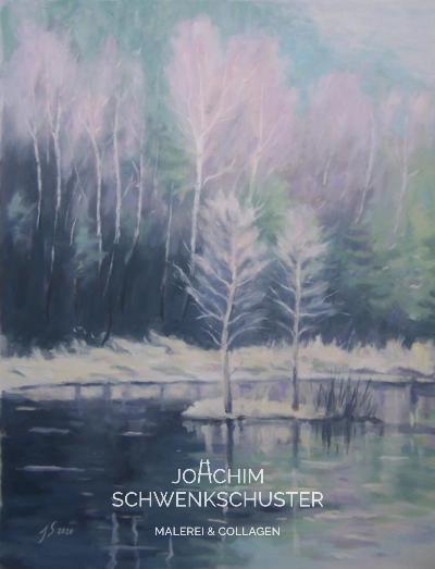 Birken am Ungeheuersee im Winter, 2020-5, Papier, 64x50