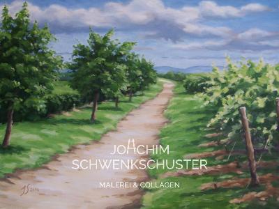 Weinberge bei Kirchheim, 2014-3, Leinwand, 50x70