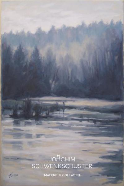 Ungeheuersee im Winter, 2020-2, Leinwand, 60x40