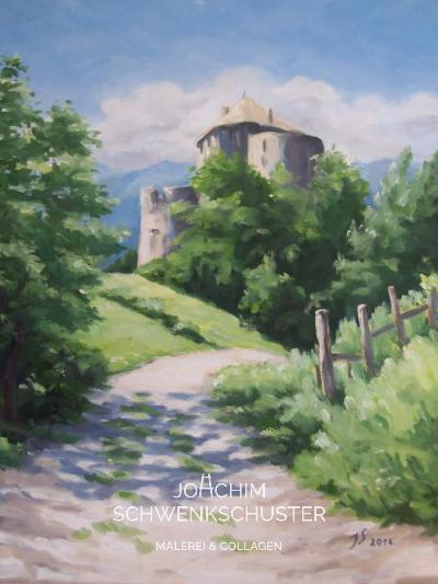 Schloss Annenberg in Südtirol, 2012-2, Leinwand, 50x40